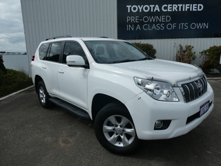 2011 TOYOTA Landcruiser Prado GXL (4x4) 4D WAGON (Glacier White) Pre-Owned Car Thumbnail